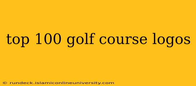 top 100 golf course logos