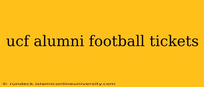 ucf alumni football tickets