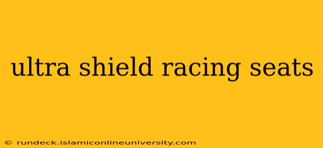 ultra shield racing seats