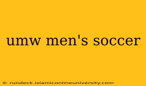 umw men's soccer