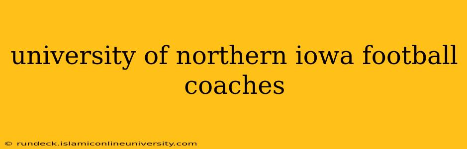 university of northern iowa football coaches
