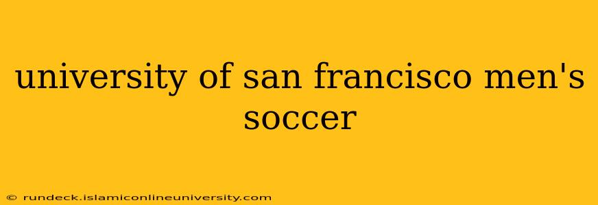 university of san francisco men's soccer