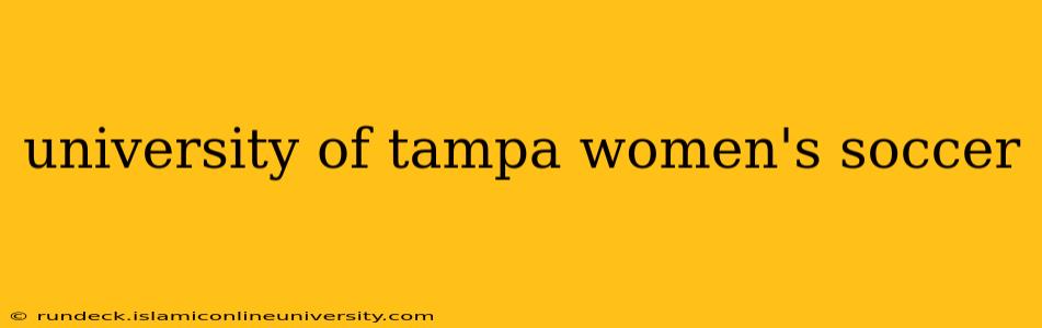 university of tampa women's soccer