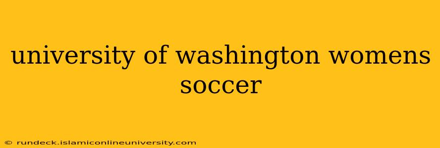 university of washington womens soccer