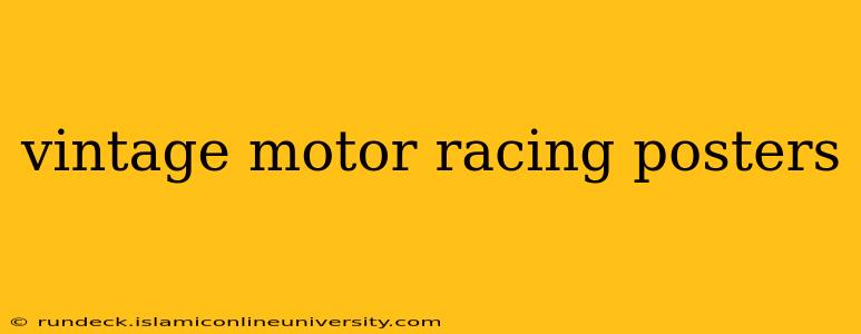 vintage motor racing posters