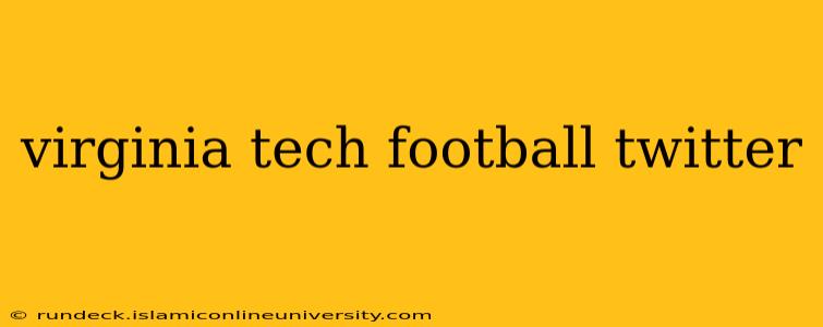 virginia tech football twitter