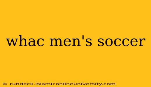 whac men's soccer