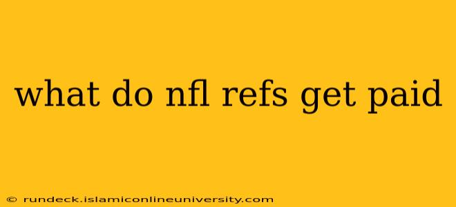 what do nfl refs get paid