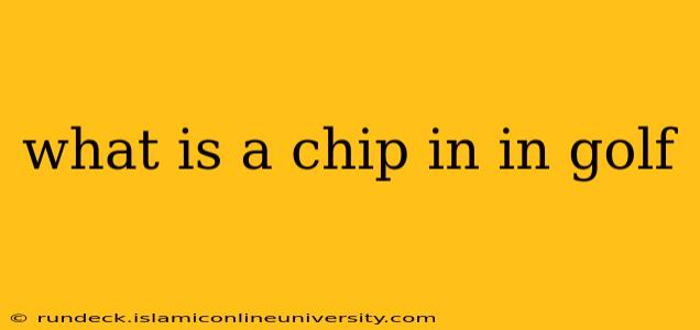 what is a chip in in golf