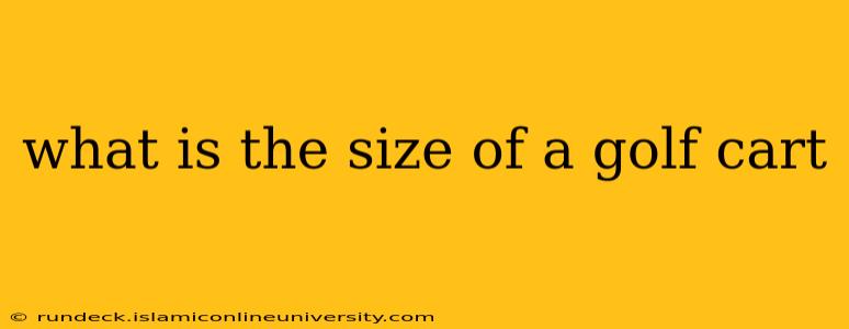 what is the size of a golf cart