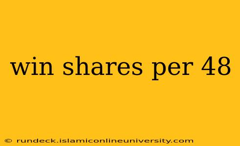 win shares per 48