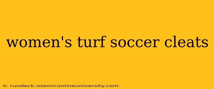 women's turf soccer cleats