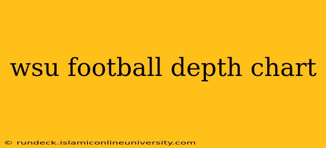 wsu football depth chart
