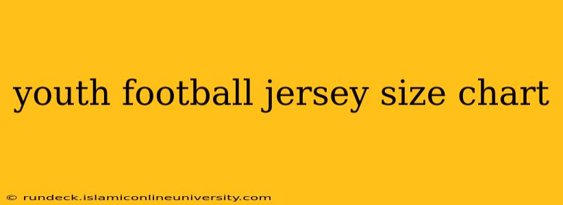 youth football jersey size chart