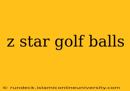 z star golf balls